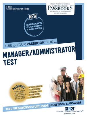 cover image of Manager/Administrator Test